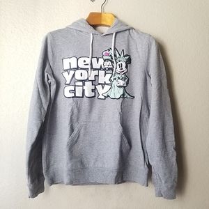 Disney New York City Mickey Mouse Hoodie Sweater L